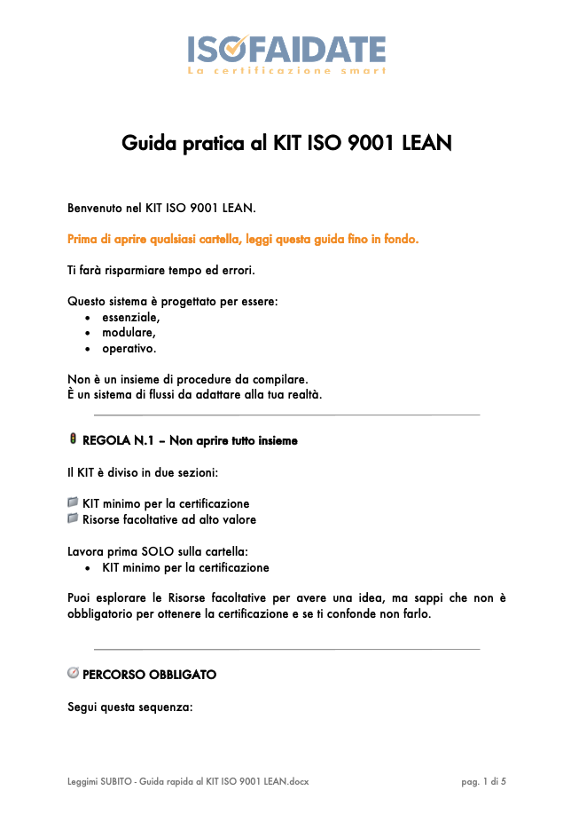 Guida pratica al KIT